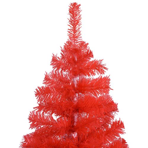 VidaXL kunstkerstboom met standaard 210cm PVC rood