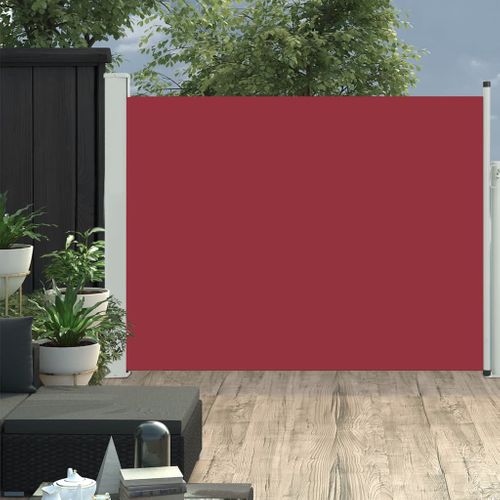 VidaXL tuinscherm uittrekbaar 140x500cm rood
