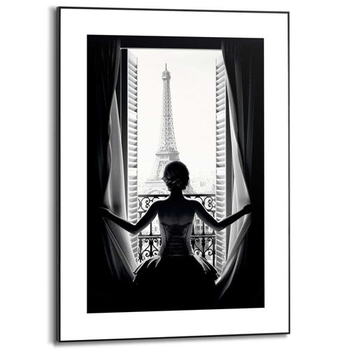 Praxis Decoratief paneel Eiffeltoren vanuit een appartement 50x70cm MDF