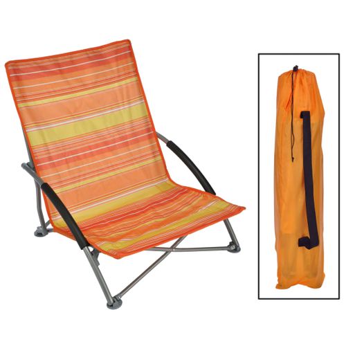 Hi strandstoel inklapbaar oranje