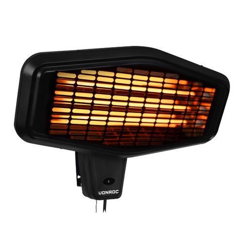 Vonroc Sfeervolle Terrasverwarmer – Amiata 2200w – Hoog Rendement – Low Glare Lamp – 3 Warmteniveaus