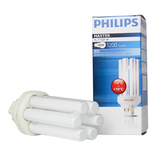 Philips Spaarlamp | Master Pl-t Top 18w - 830 Warm Wit | 4 Pin