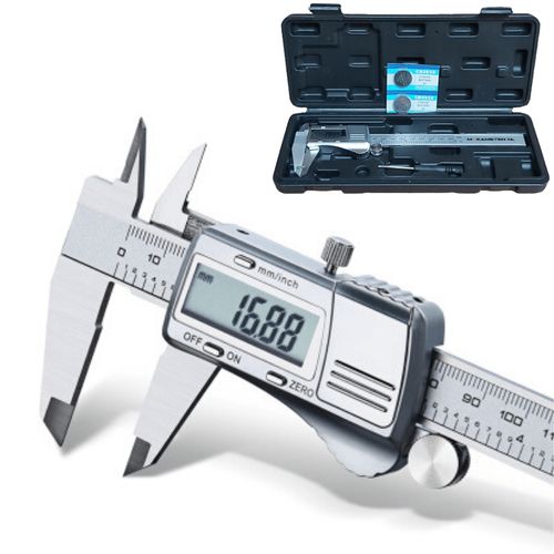 MAKA Digitale Schuifmaat - 150mm - Rvs - Extra Batterijen - Opbergcase