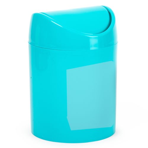PlasticForte Mini Prullenbakje - Blauw - Kunststof - Aanrecht Model